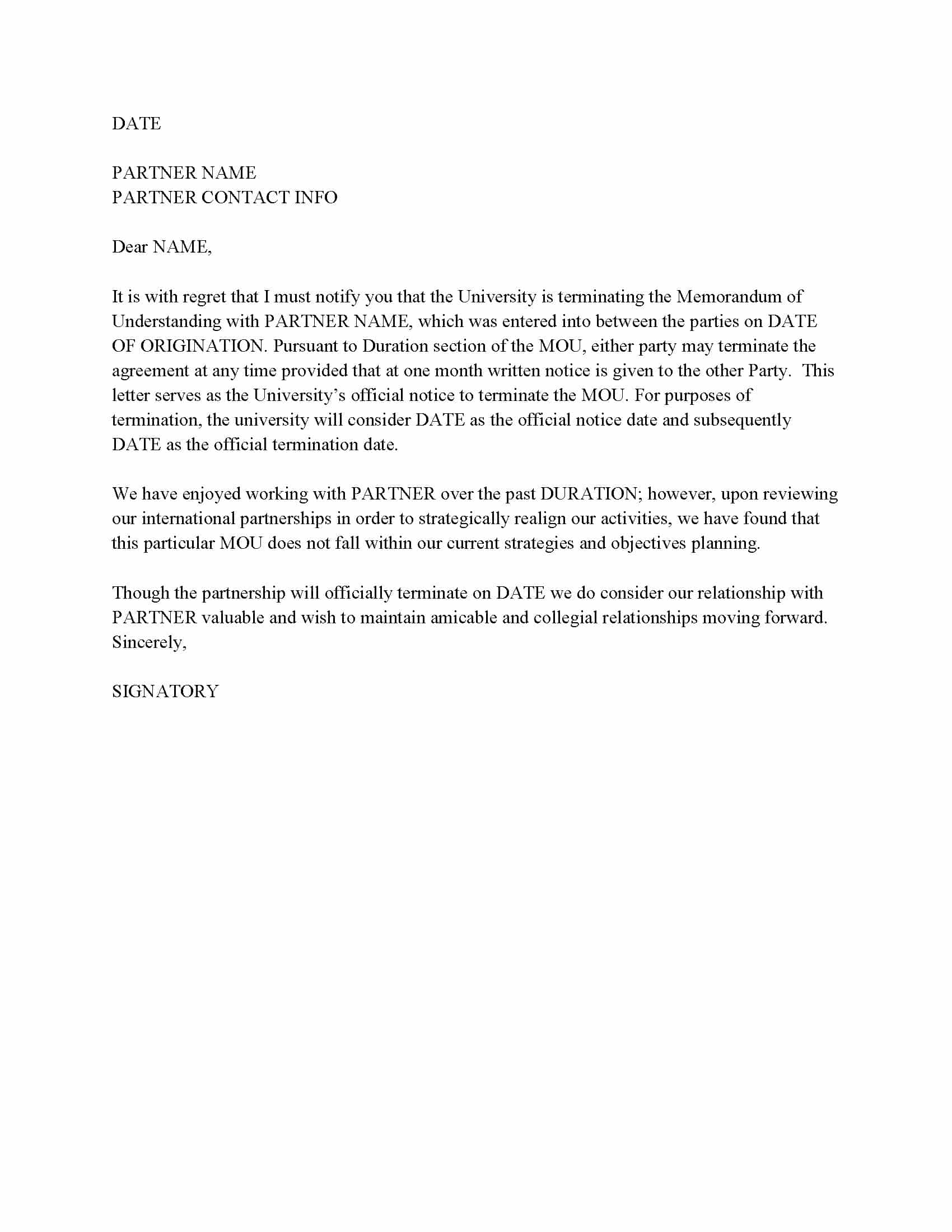 6 - MOU Termination Letter